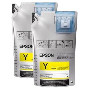 Картридж чернильный Epson Ink Supply Unit UltraChrome DS Fluor Yell,T46D640, 2000мл, Флуоресцентный желтый