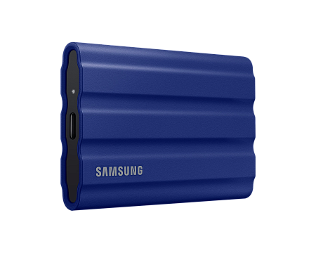 Внешний портативный SSD накопитель Samsung T7 Shield, 2 ТБ, Синий (MU-PE2T0R/WW)