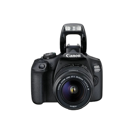 Зеркальный фотоаппарат Canon EOS 2000D + EF-S 18-55 DC III, Чёрный