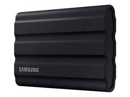 Внешний портативный SSD накопитель Samsung Portable SSD T7 Shield, 4 ТБ, Чёрный (MU-PE4T0S/WW)