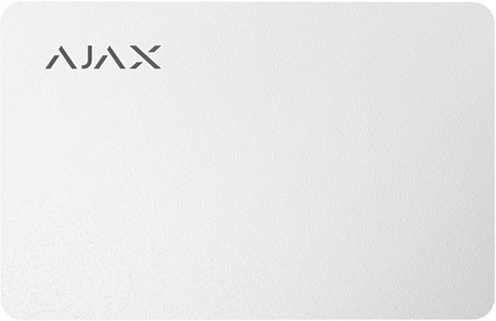 Защищенная бесконтактная карта Ajax Pass, Белый