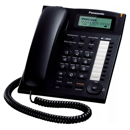 Проводной телефон Panasonic KX-TS2388, Чёрный
