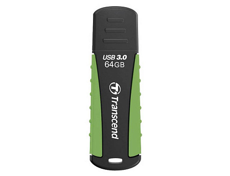 USB Flash накопитель Transcend JetFlash 810, 64Гб, Черный/Зеленый