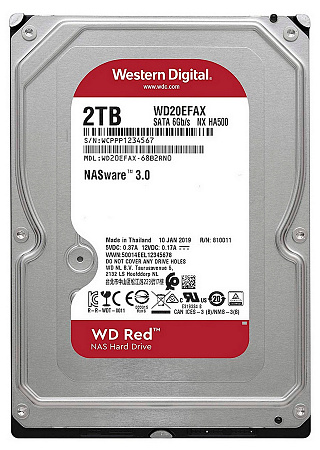 Жесткий диск Western Digital WD Red, 3.5", 2 ТБ <WD20EFAX>