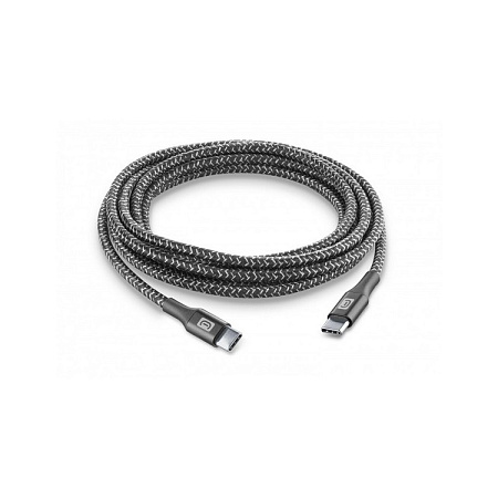 Кабель для зарядки и передачи данных Cellularline Long Cable, USB Type-C/USB Type-C, 2,5м, Чёрный