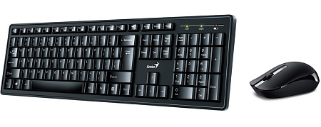 Клавиатура и мышь Genius Smart 8200, Беспроводное, Чёрный