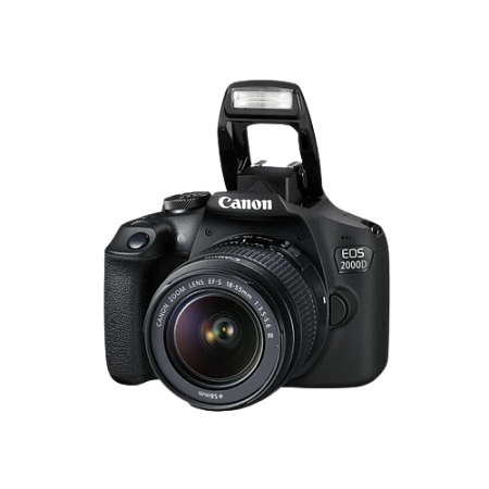 Зеркальный фотоаппарат Canon EOS 2000D + EF-S 18-55 DC III, Чёрный