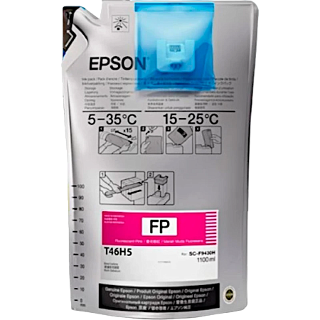 Картриджи с чернилами в упаковке Epson Ink Supply Unit UltraChrome DS Fluor Pink T46D540, 2000мл, Флуоресцентный Розовый