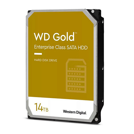Жесткий диск Western Digital WD Gold, 3.5", 14 ТБ <WD141KRYZ>