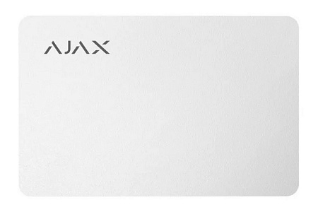 Защищенная бесконтактная карта Ajax Pass, Белый