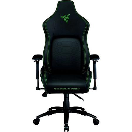 Игровое кресло RAZER Iskur, ПВХ Кожа, Черный/Зеленый