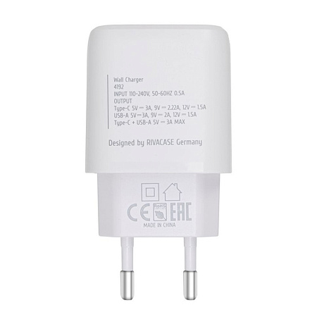 Зарядное устройство RivaCase PS4192 W00, 20Вт, Белый