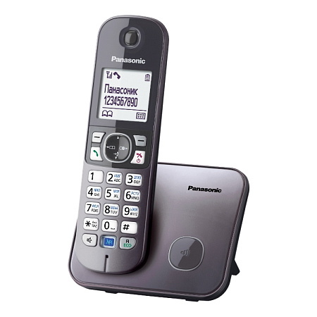 Радиотелефон Panasonic KX-TG6811, Серый металлик
