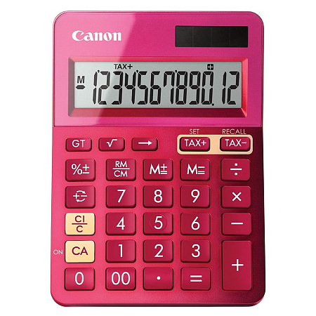 Калькулятор Canon LS-123K PK, Розовый