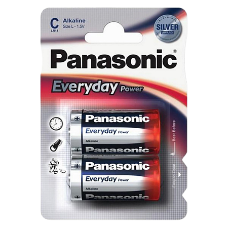 Батарейки Panasonic LR14REE, LR14, 2шт.