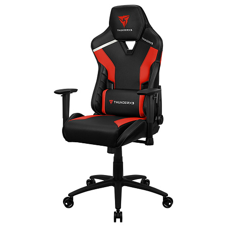 Игровое кресло ThunderX3 TC3, Искусственная кожа, Чёрный/Красный