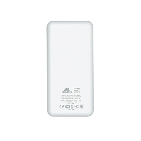 Портативное зарядное устройство RivaCase VA2572, 2000мА·ч, Белый