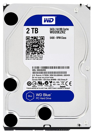 Жесткий диск Western Digital WD Blue, 3.5", 2 ТБ <WD20EZAZ>