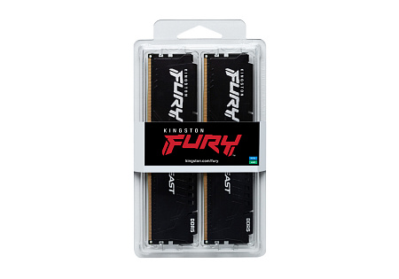 Оперативная память Kingston FURY Beast, DDR5 SDRAM, 6000 МГц, 32Гб, KF560C40BBK2-32