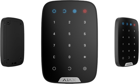 Беспроводная сенсорная клавиатура Ajax KeyPad, Чёрный