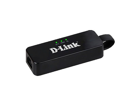 Сетевой адаптер D-Link DUB-E100/E1A, Чёрный