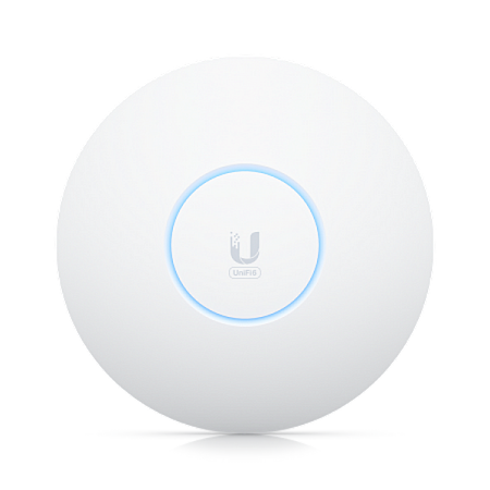 Беспроводная точка доступа Ubiquiti U6-Enterprise, До 10200 Мбит/с, Белый