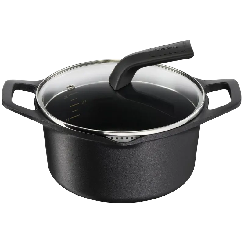 Кастрюля Tefal E2494444, 2,8л, 20см, Чёрный