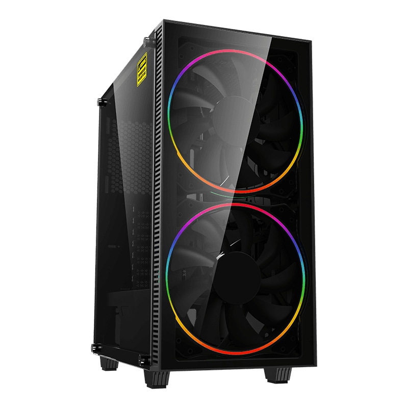 Case ATX GAMEMAX Black Hole, w/o PSU, 0.5mm, 2x200mm ARGB fans, ARGB+PWM Hub, Dual TG , DF, 1xUSB3.1