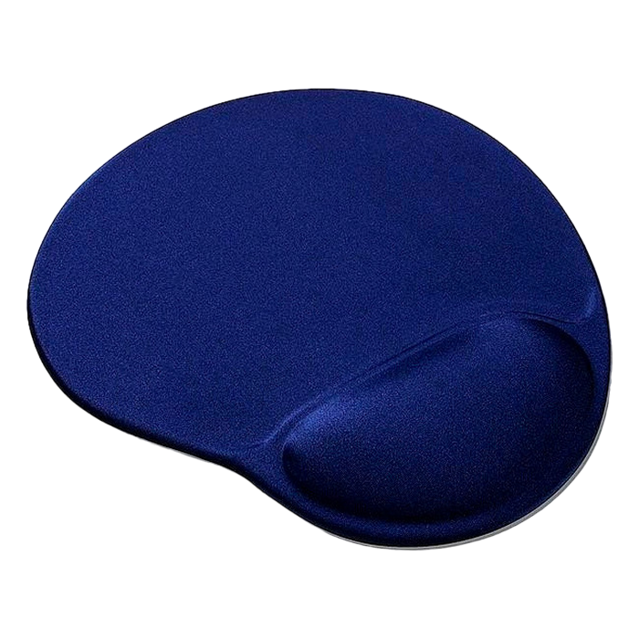 Mouse Pad Gembird MP-GEL-B, 240 × 220 × 4mm, Cloth, Gel wrist support, Blue