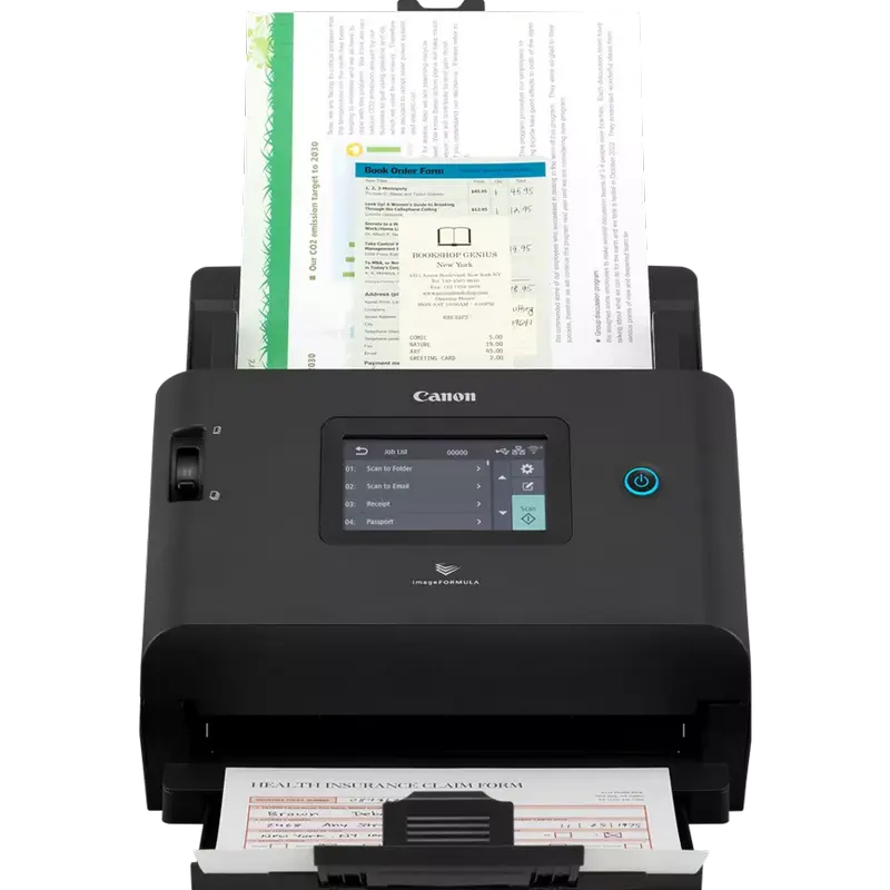 Потоковый Сканер Canon imageFORMULA DR-S350NW, A4, Черный