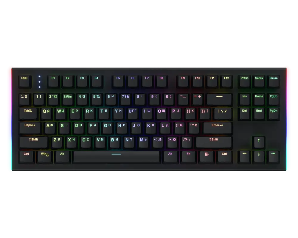 Клавиатура HATOR Gravity X TKL, Проводное, Чёрный