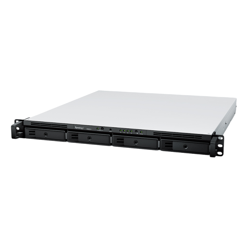 SYNOLOGY "RS822+", 4-bay, 4-core AMD Ryzen 2.2GHz, 2Gb+1Slot, 4x1GbE, PCIe