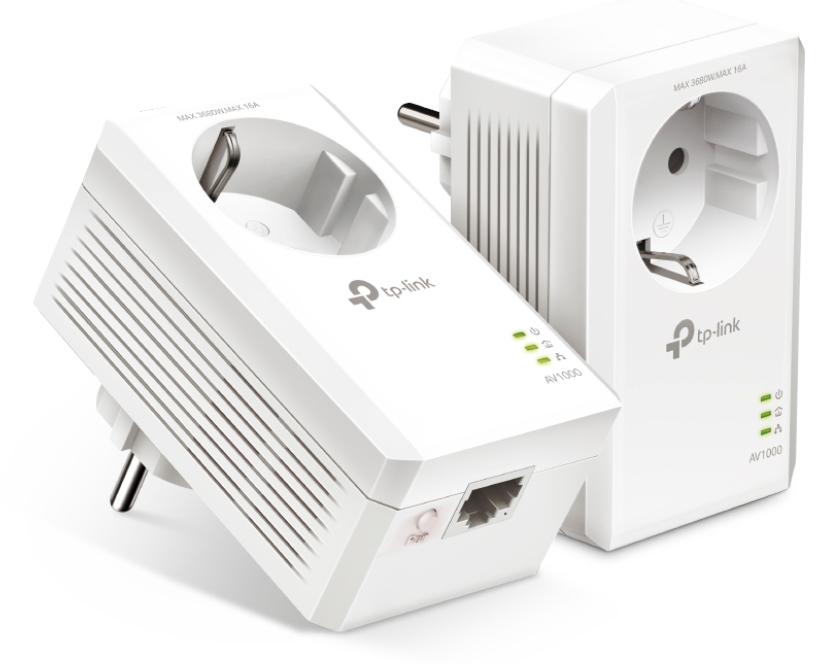 Powerline Adapter TP-Link, TL-PA7017P KIT, AV1000, 1xGbit Port, Passthrough