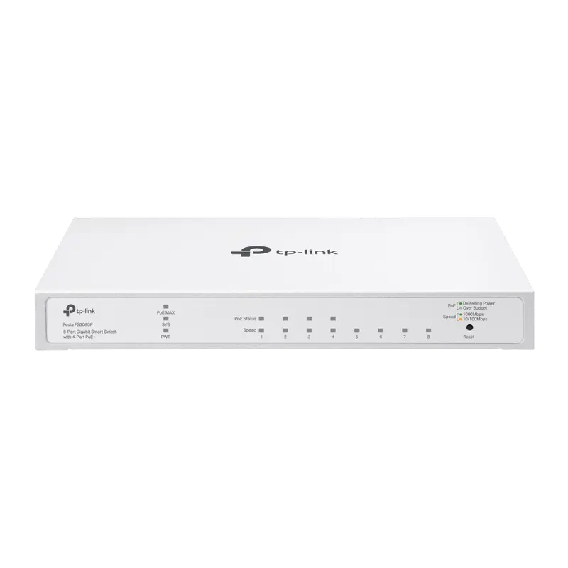 Сетевой коммутатор TP-LINK Festa FS308GP, 4x IEEE 802.3af/at