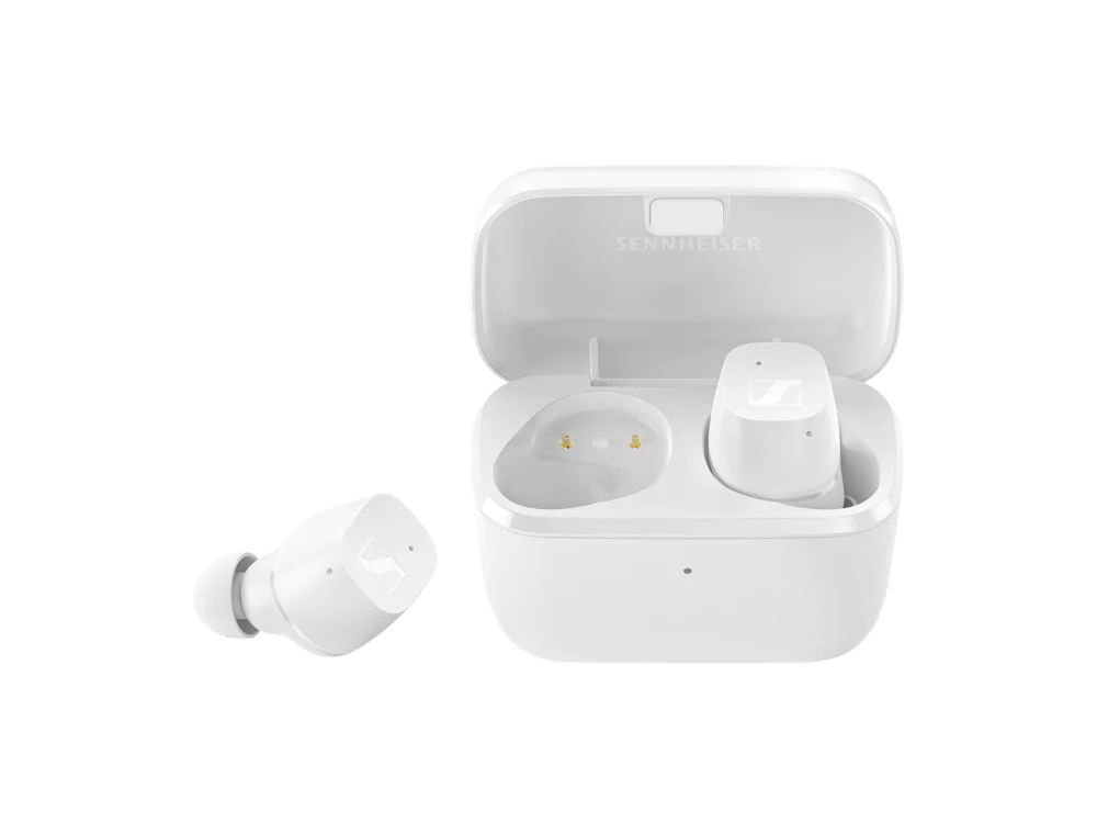  True Wireless Sennheiser CX200TW1, White IPX4, Passive Noise Cancellation, Up to 27 hours play time