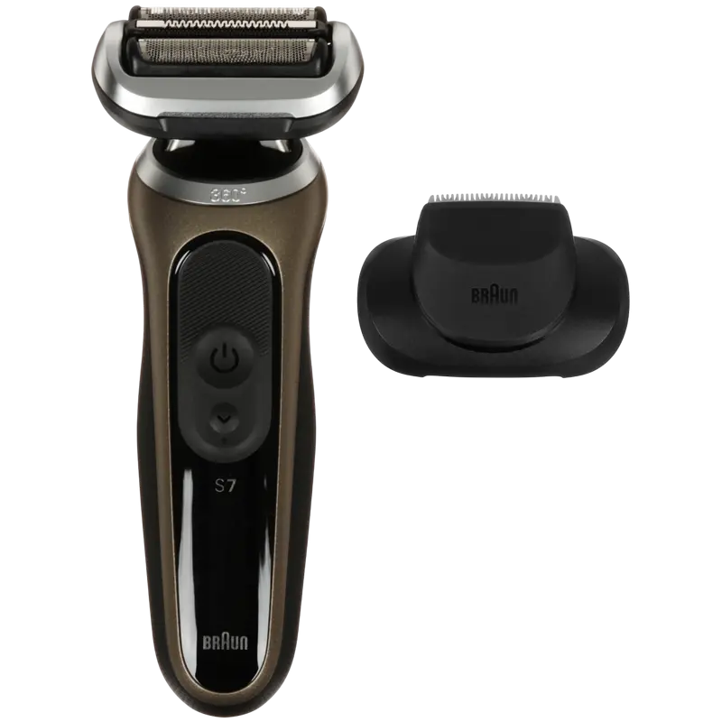 Электробритва мужская Braun 72-C1200s, Черный | Золотистый