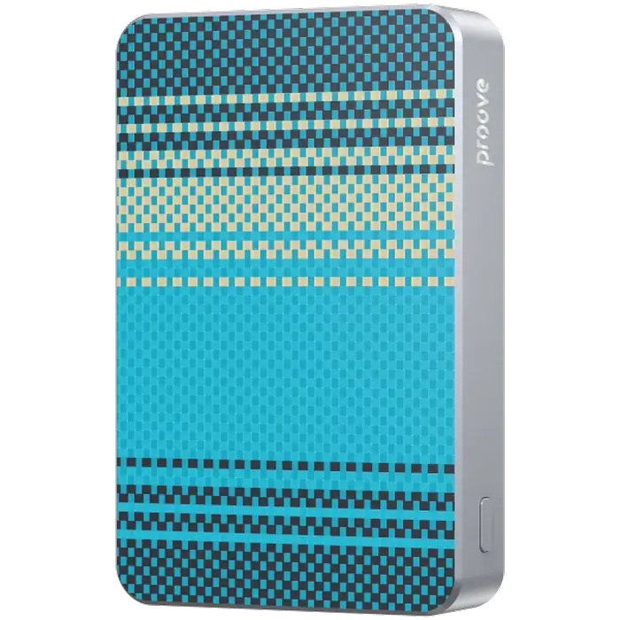 Портативное зарядное устройство Proove Carbon Slim 22.5W, 10000мА·ч, Синий