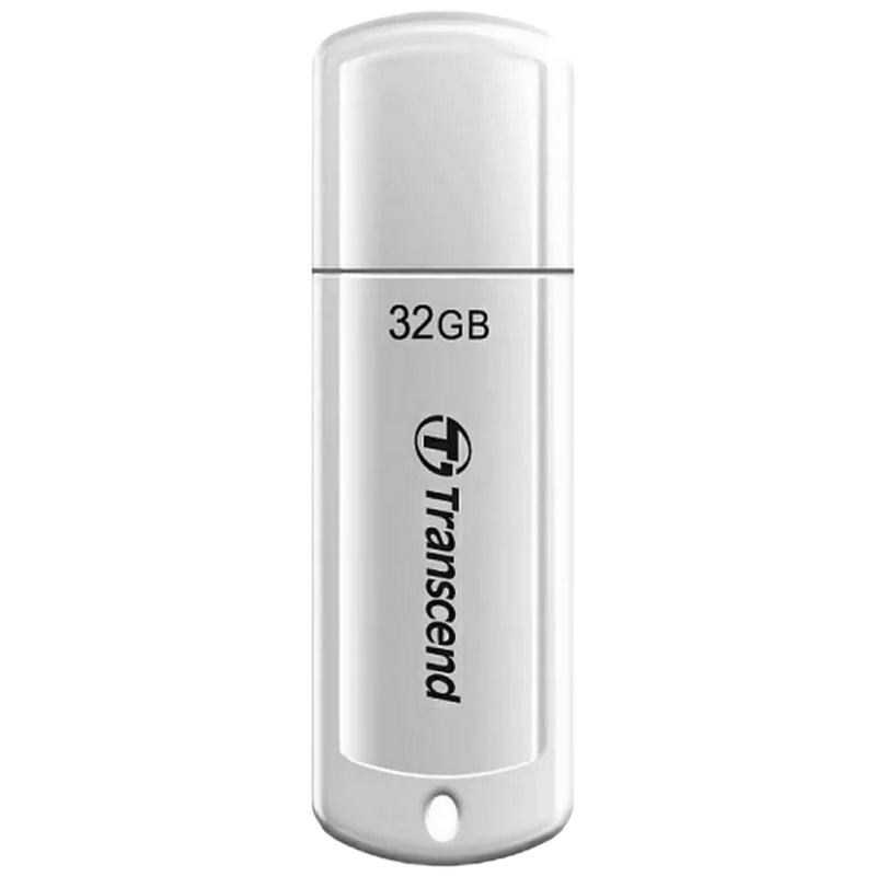  32GB USB2.0 Flash Drive Transcend "JetFlash  370", White, Classic Cap (R/W:18/8MB/s)