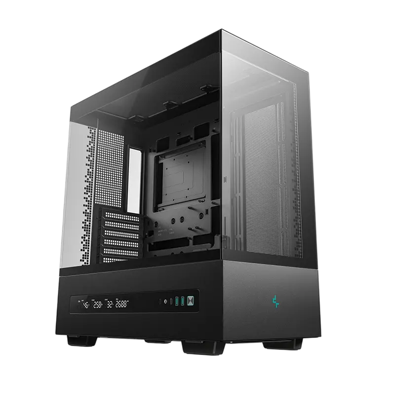 Компьютерный корпус Deepcool CH690 Digital, Midi-Tower, Без блока питания, Чёрный