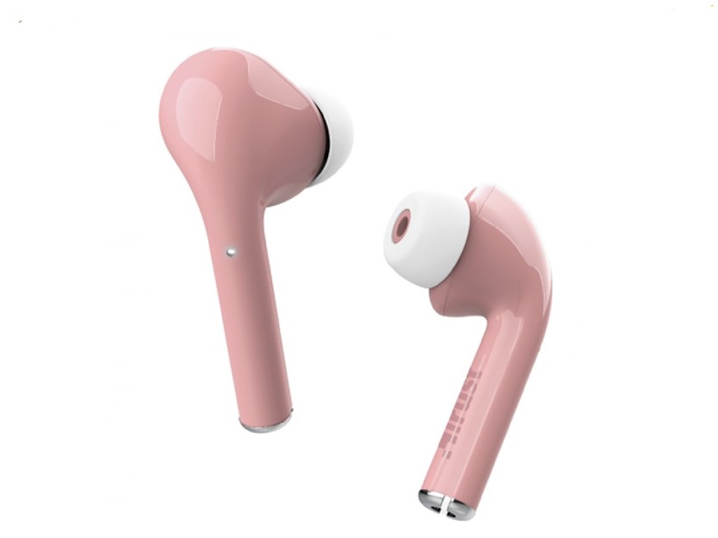 TR_23704 Trust Nika Touch Bluetooth Wireless TWS Earphones - Pink, Up to 6 hours of playtime, Manage