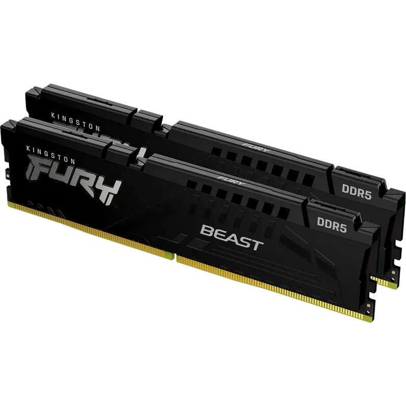 Оперативная память Kingston FURY Beast, DDR5 SDRAM, 6000 МГц, 16 ГБ, KF560C30BBEK2-16