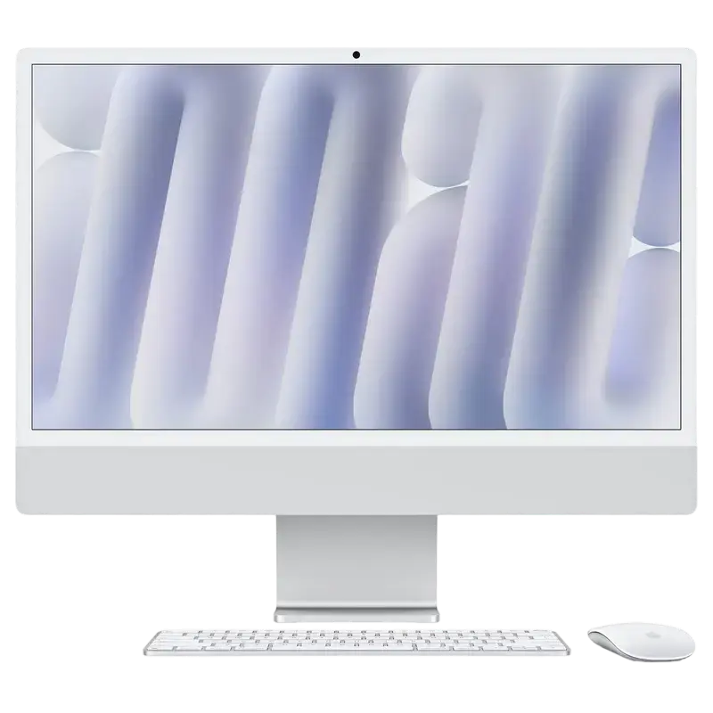 Моноблок Apple iMac A3137 Nano-texture glass, 24", M4 with 10-core CPU and 10-core GPU, 32Гб/1024Гб, macOS Sequoia, Серебристый