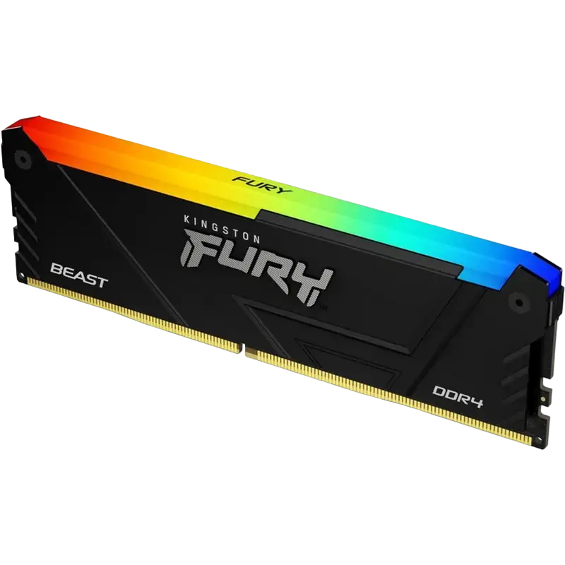 Оперативная память Kingston FURY Beast RGB, DDR4 SDRAM, 3200 МГц, 16Гб, KF432C16BB12A/16