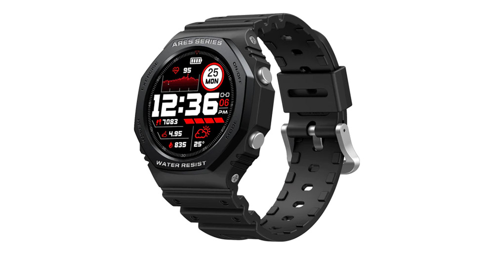 Zeblaze Smart Band Ares 2 Black, iphone, xiaomi, samsung, oppo, чехол, стекло
