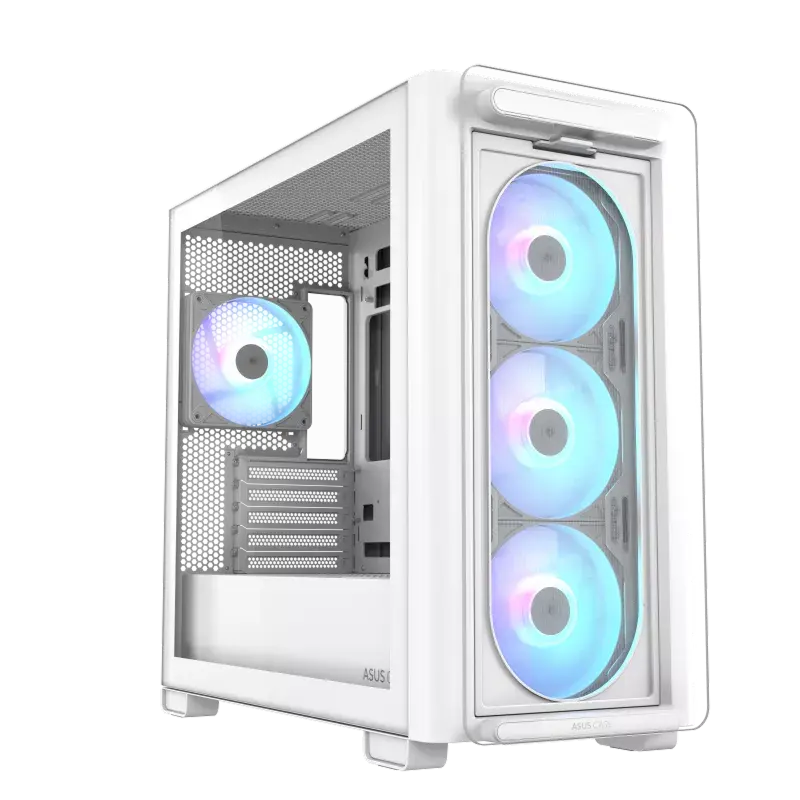 Компьютерный корпус ASUS A23 PLUS TG ARGB, Mini-Tower, Белый