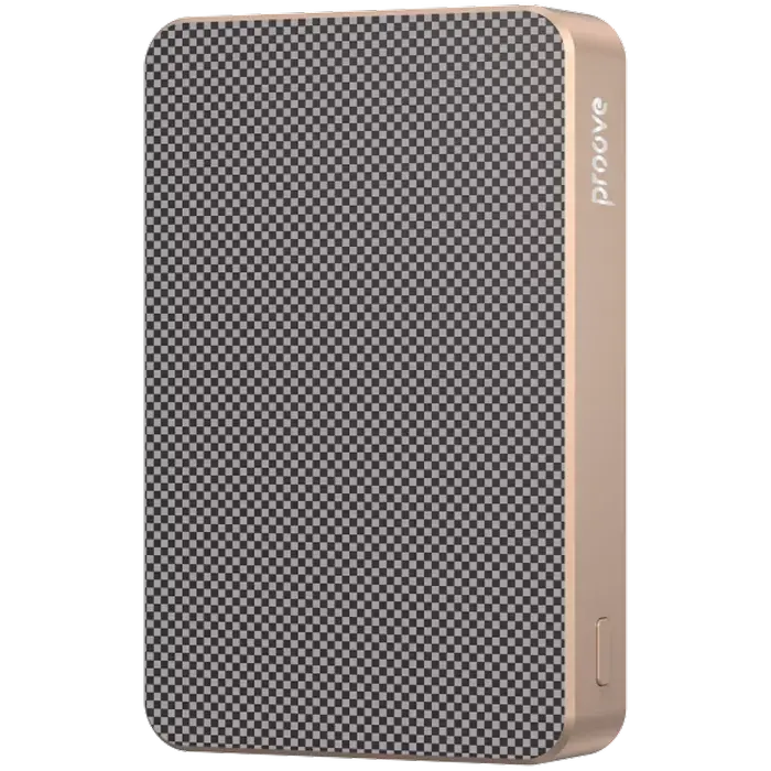 Портативное зарядное устройство Proove Carbon Slim 22.5W, 10000мА·ч, Золотой