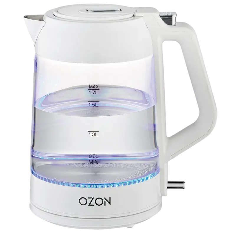 Электрочайник OZON EKC-1705A-GS, Белый