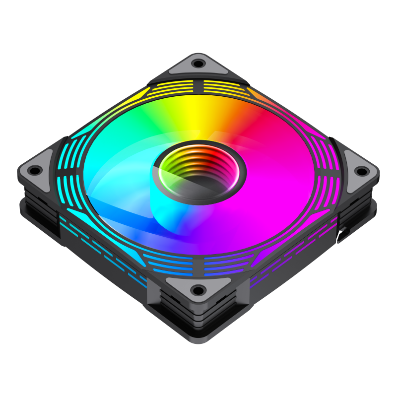 PC Case Fan GAMEMAX FN12A-C8I, 120mm, ARGB, 24 LED, 9 blades, PWM, <31.21dB, 44.35 CFM, 800-1600RPM,