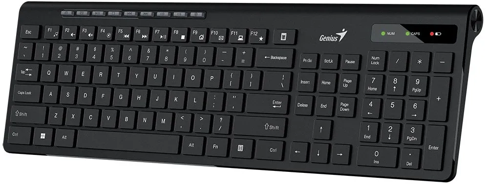 Wireless Keyboard Genius SlimStar 7230, Multimedia, Fn Keys, Chocolate keys, Battery indicator, USB, клавиатуры ,мышки ,веб камера ,коврики ,флешки , 16gb, 32gb,64gb,128gb,256gb,512,microsd,sd