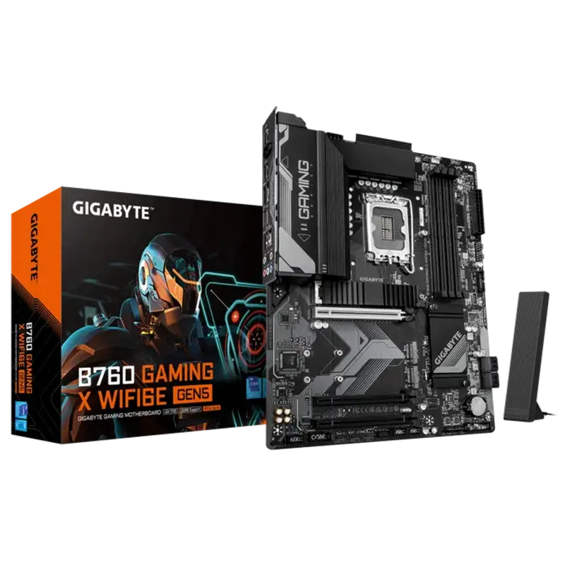 Материнская плата Gigabyte B760 G X WF6E GEN5, LGA1700, Intel B760, ATX